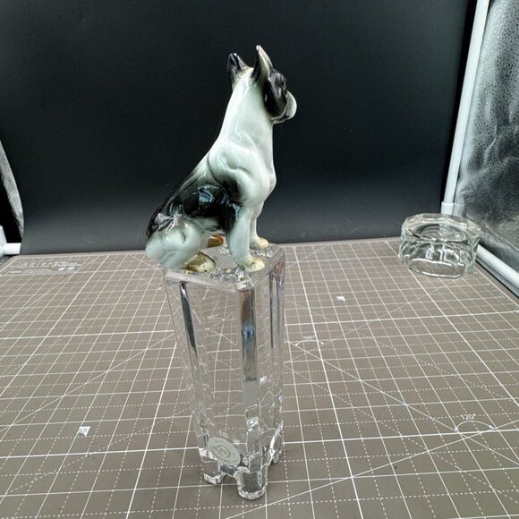 Vintage Ceramic Boston Terrier Bulldog Figurine Dog Statue - Picture 4 of 5